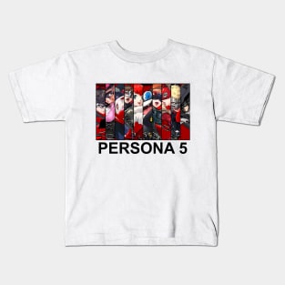 Persona 5 Striker all character Kids T-Shirt